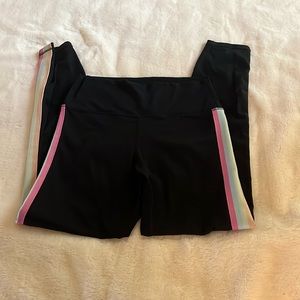 GUC Spiritual Gangster Black Striped Leggings